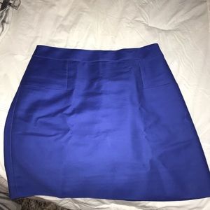 Blue J Crew suiting mini skirt
